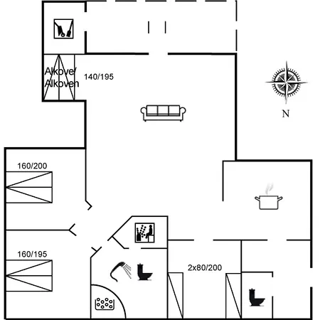 Casa vacanze Sochyeta - 150m From The Sea By Interhome Harboør